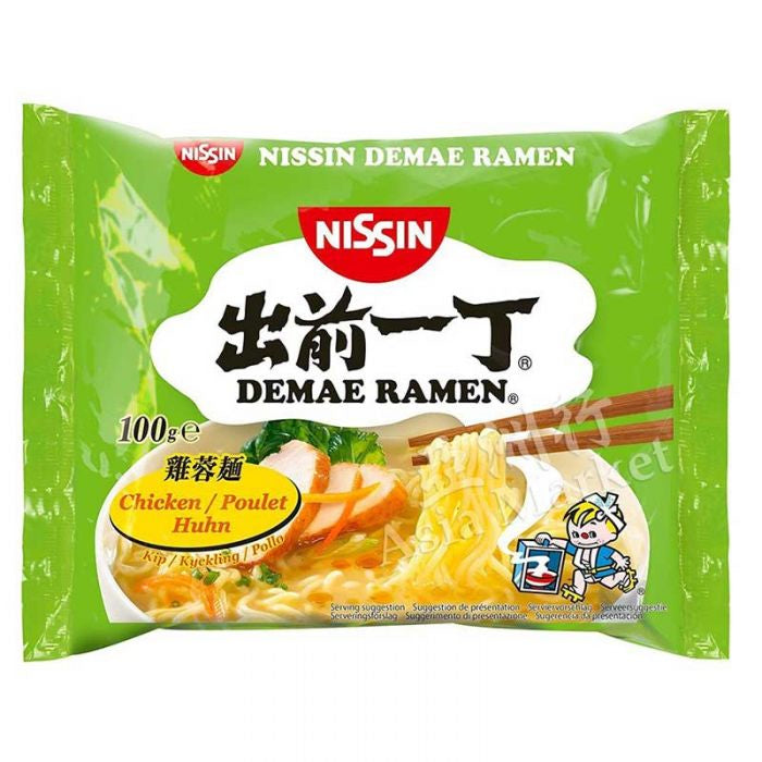 Nissin Demae Ramen Instantnudeln Poulet Beutel – 100 g