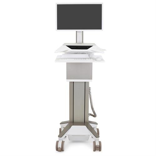 Ergotron CareFit Pro IT-/Medizin-Fahrwagen – elektrisch höhenverstellbar