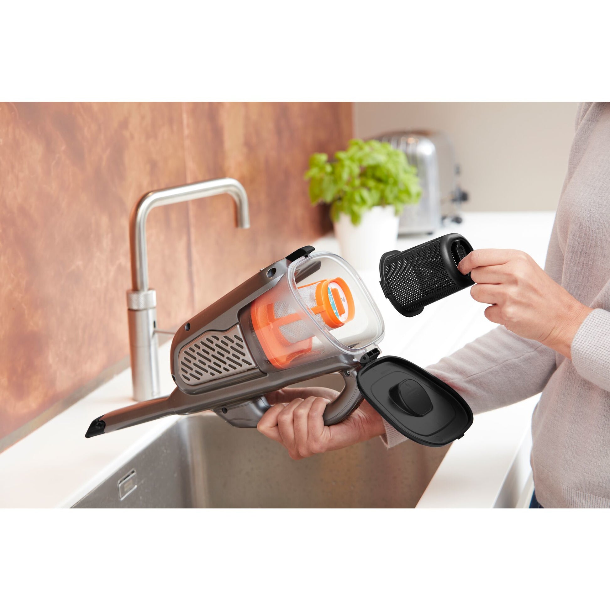 Black & Decker BLACK+DECKER Handstaubsauger JF – 2000 mAh, 0,7 l, Akkubetrieb, 2 Stufen