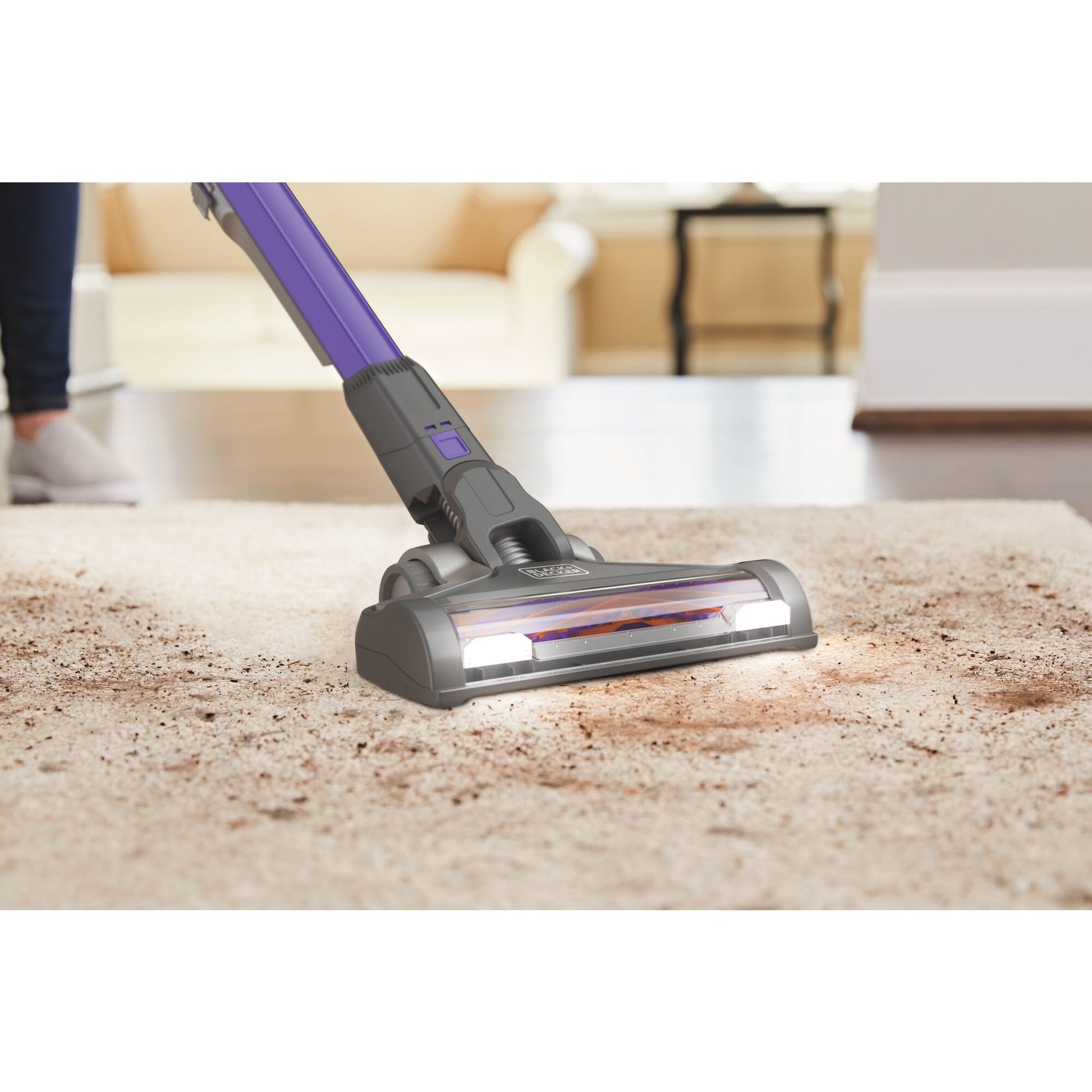 Black & Decker BLACK+DECKER Akku-Bodenstaubsauger Pet – 72 Wh, 0,7 l, Akkubetrieb, 3 Stufen