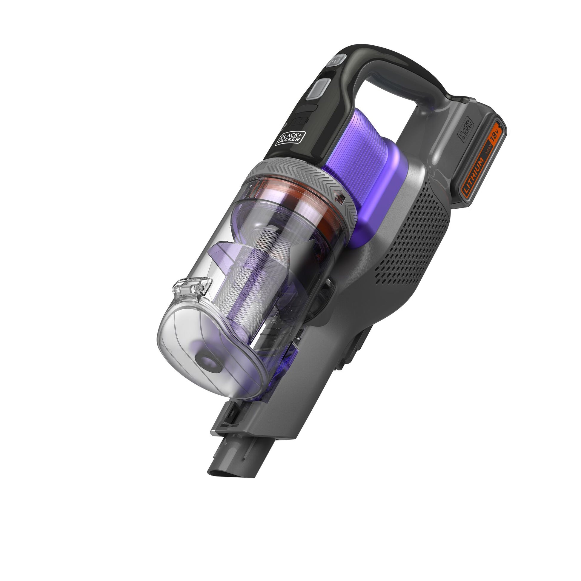Black & Decker BLACK+DECKER Akku-Bodenstaubsauger Pet – 72 Wh, 0,7 l, Akkubetrieb, 3 Stufen