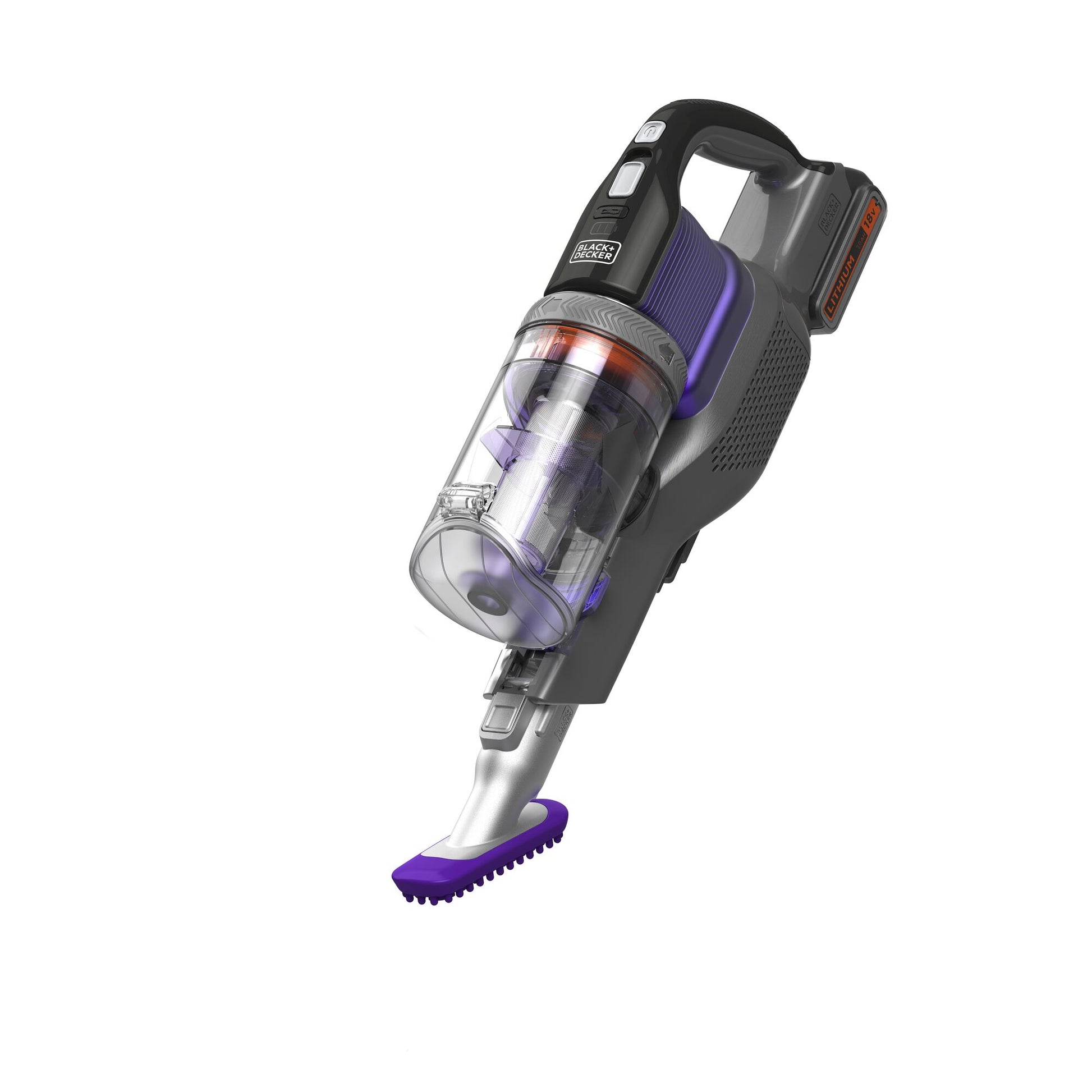 Black & Decker BLACK+DECKER Akku-Bodenstaubsauger Pet – 72 Wh, 0,7 l, Akkubetrieb, 3 Stufen