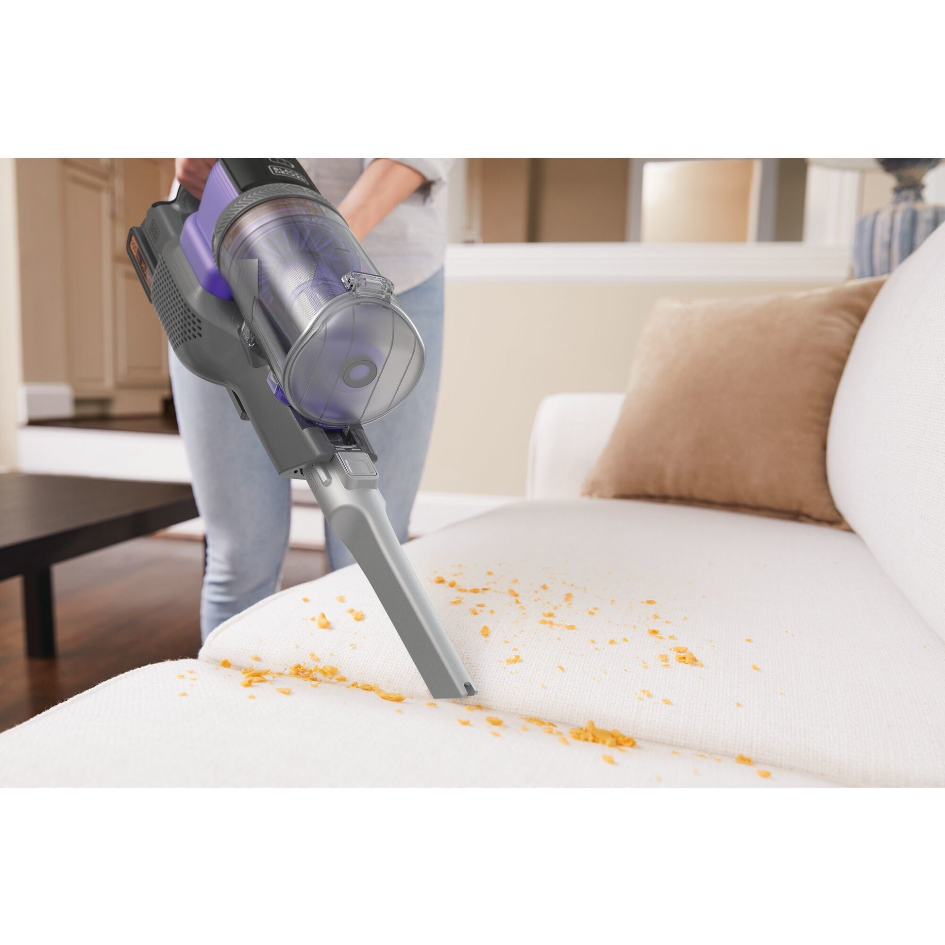 Black & Decker BLACK+DECKER Akku-Bodenstaubsauger Pet – 72 Wh, 0,7 l, Akkubetrieb, 3 Stufen