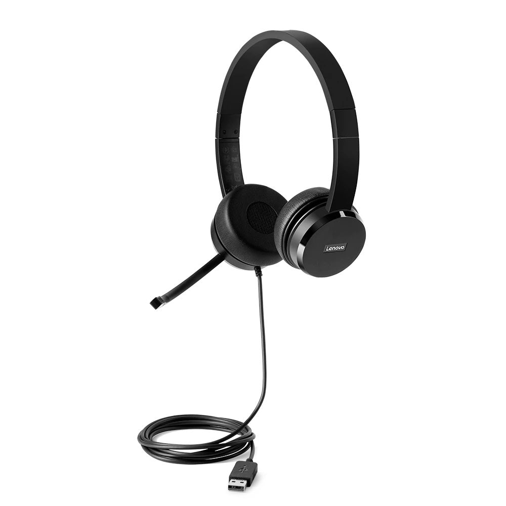 Lenovo 100 USB – Duo Headset – USB, Stereo