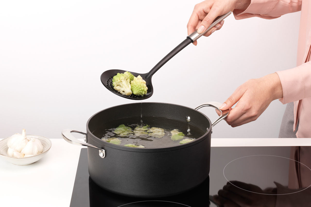 Brabantia Schaumlöffel 11,6 × 5,0 × 38,6 cm, Kunststoff/Edelstahl, schwarz/silber