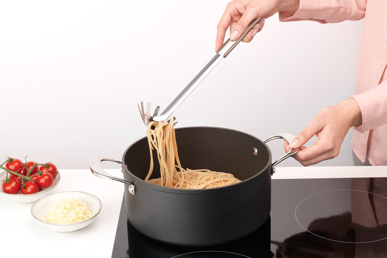 Brabantia Spaghettilöffel, 7,4 × 32,6 cm, Edelstahl, Silber