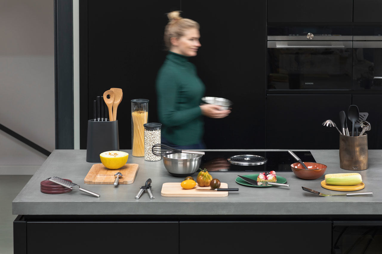 Brabantia Schaumlöffel 11,6 × 5,0 × 38,6 cm, Kunststoff/Edelstahl, schwarz/silber