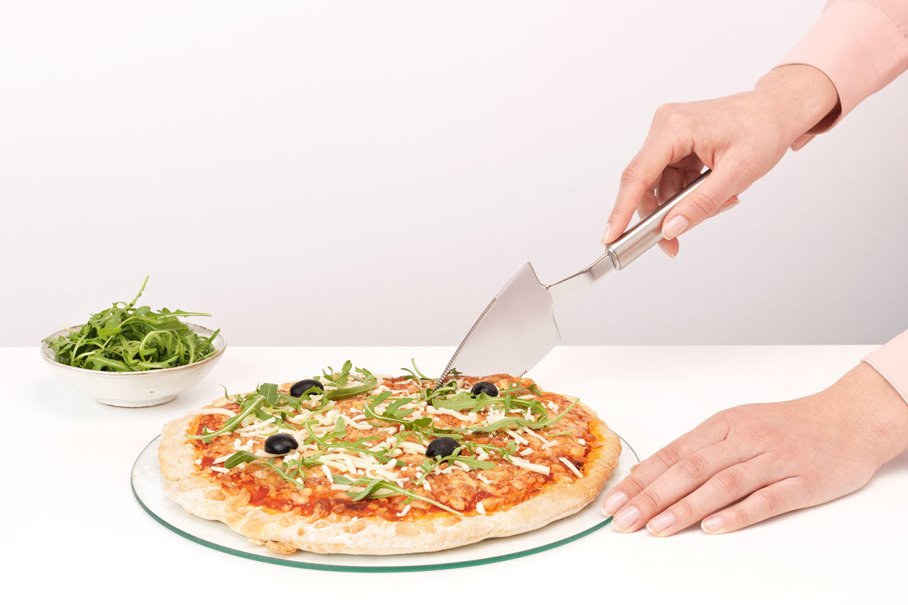 Brabantia Pizzaheber, 6,5 × 2,8 × 30,3 cm, Edelstahl, silber, für Torten