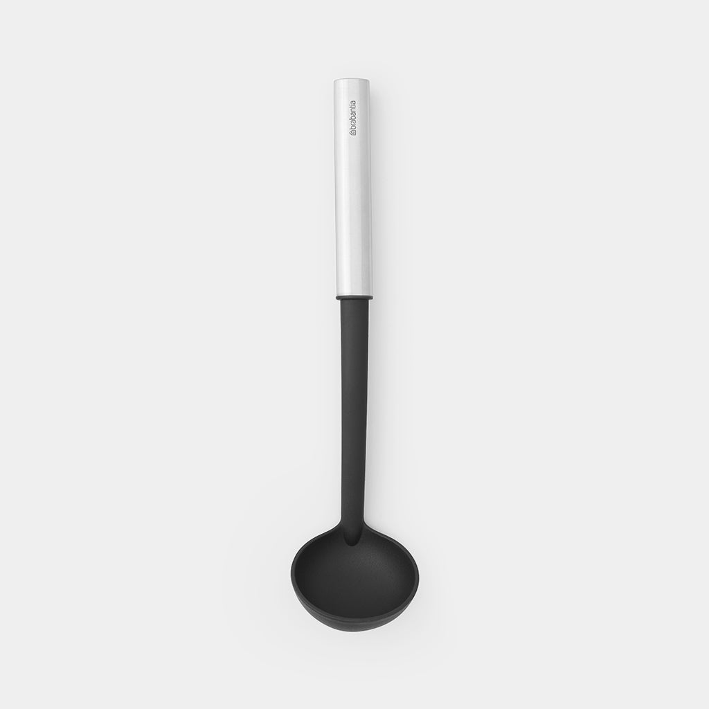 Brabantia Saucenlöffel 30,2 cm, Edelstahl/Nylon, Silber, spülmaschinenfest