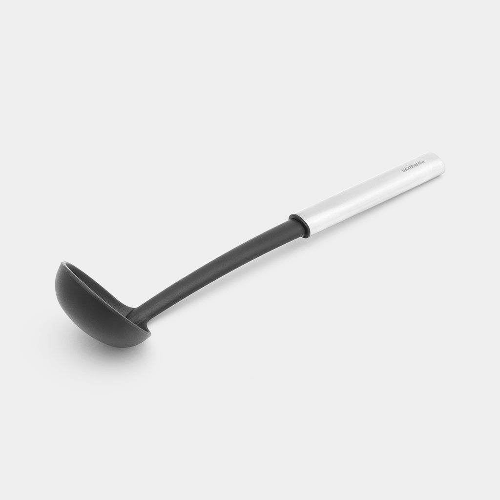 Brabantia Saucenlöffel 30,2 cm, Edelstahl/Nylon, Silber, spülmaschinenfest