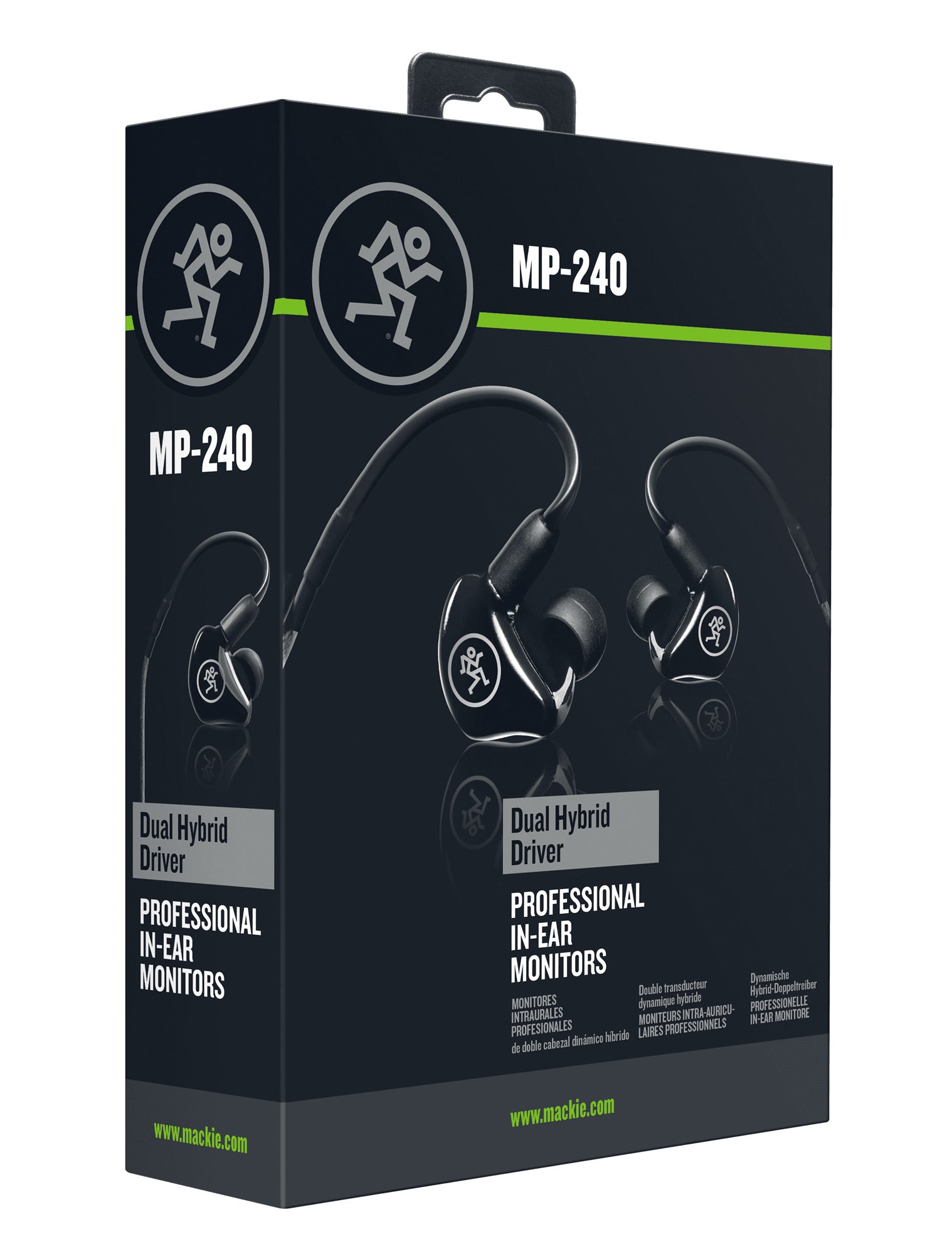 Mackie MP-240 – In-Ear Kopfhörer – kabelgebunden, Hybrid-Dual-Treiber – schwarz