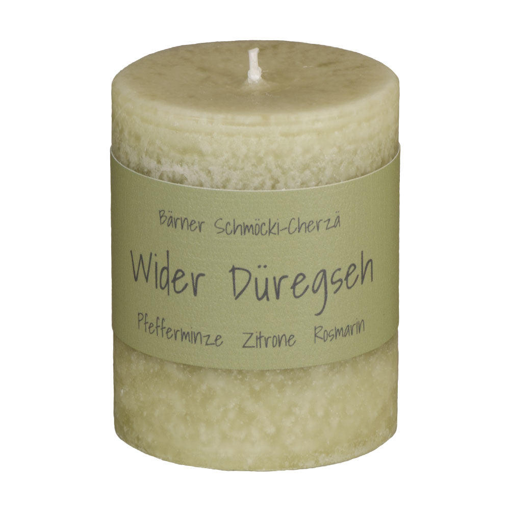 Schulthess Kerzenhandwerk Duftkerze – Zitrone, Pfefferminze & Rosmarin – Ø 7 × 8 cm