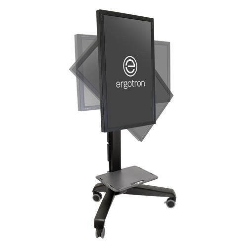 Ergotron Prospektständer Neoflex Mobile MediaCenter VHD – mit Rollen, schwarz