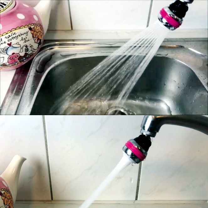 AquaClic Armaturenanschluss – für M22/M24, ABS/Messing/Gummi/Silikon, Schwarz/Edelstahl