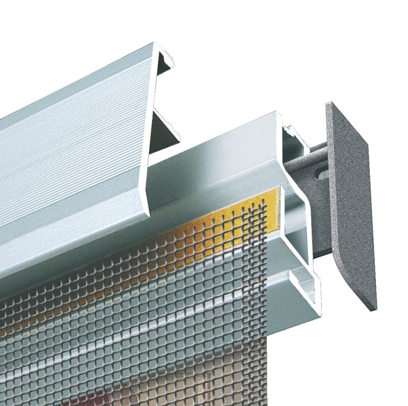 Windhager IS Plus Fliegengitter Tür – 95 × 220 cm – Anthrazit – Aluminium-Rahmen – Lamellen – für Türen
