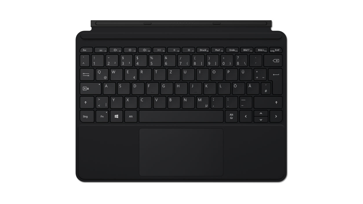 Microsoft Surface Go Type Cover – Tastatur, DE-Layout (DE), beleuchtet, mit Touchpad – für Surface Go
