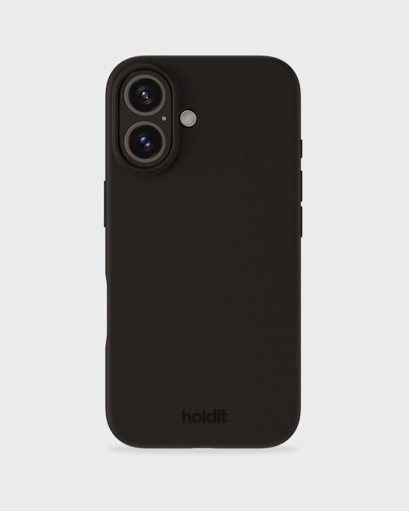 Holdit Handyhülle – iPhone 16, Silikonhülle, Schwarz