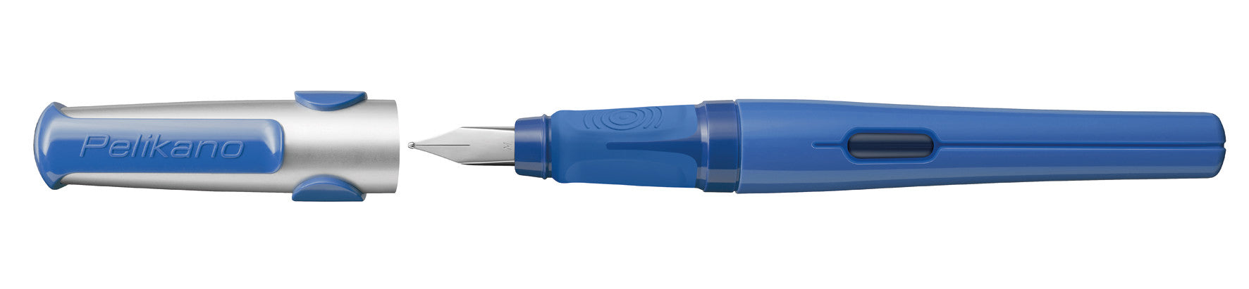 Pelikano – Federspitze F – für Rechtshänder – Blau – Patronen