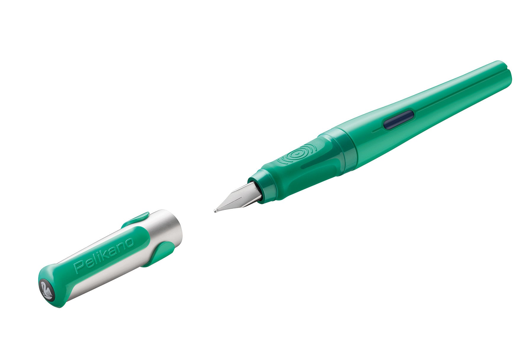 Pelikano – Federspitze M – für Rechtshänder – Grün, Blau – Patronen