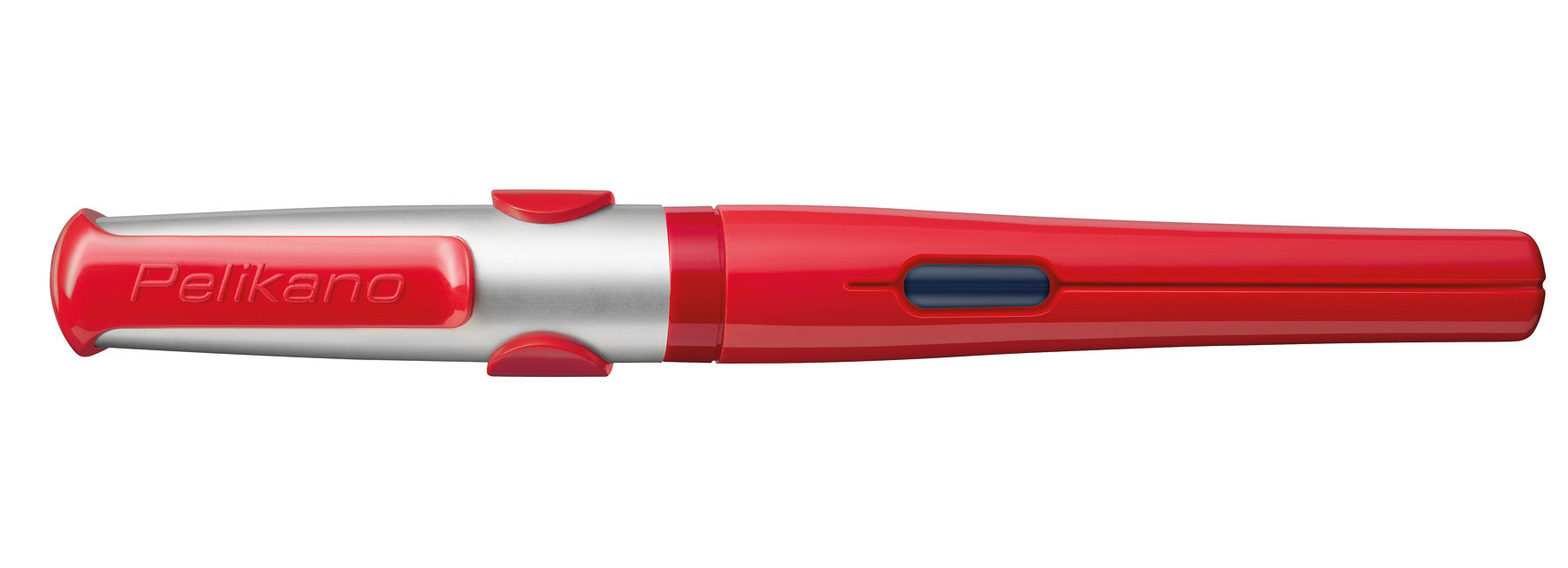 Pelikano – Federspitze M – für Rechtshänder – Rot, Blau – Patronen