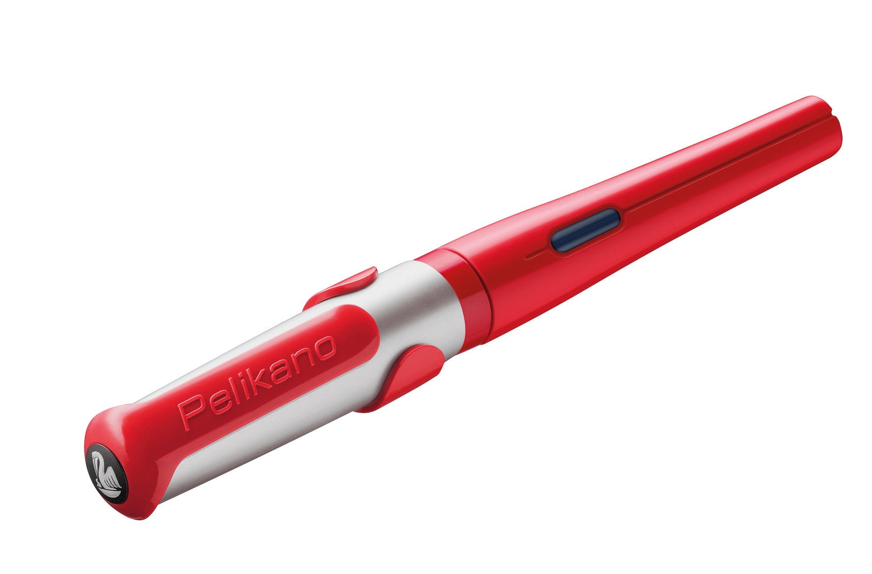 Pelikano – Federspitze M – für Rechtshänder – Rot, Blau – Patronen