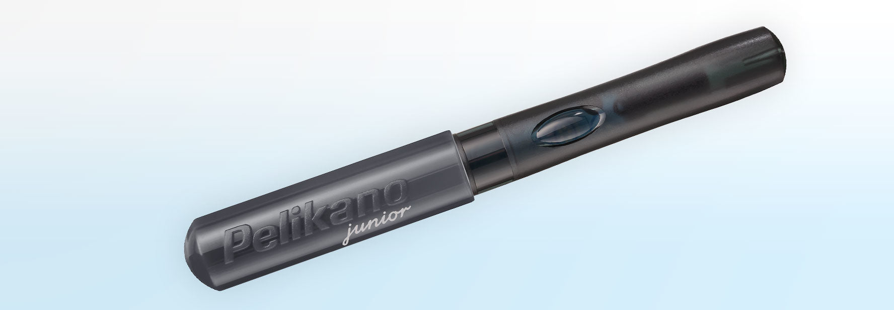 Pelikano junior – Federspitze L – für Linkshänder – anthrazit, blau – Patronen