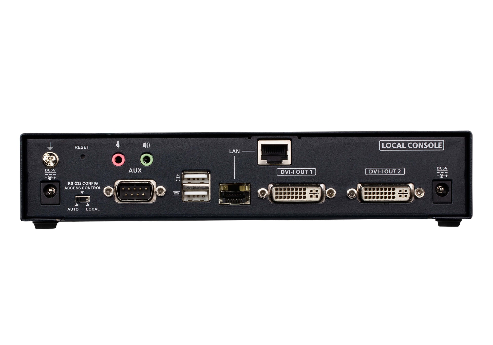 ATEN KE6940AT – DVI KVM Sender über IP, DVI-I, 2× Display, 1920 × 1200@60 Hz, 10 km, USB/Audio, Schwarz