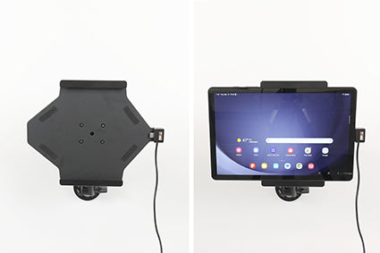Brodit Fahrzeug-Dock für Samsung Galaxy Tab A9+ 11 (SM-X210/X215/X216) – Aktives Laden 5/9/12 V – Schwarz