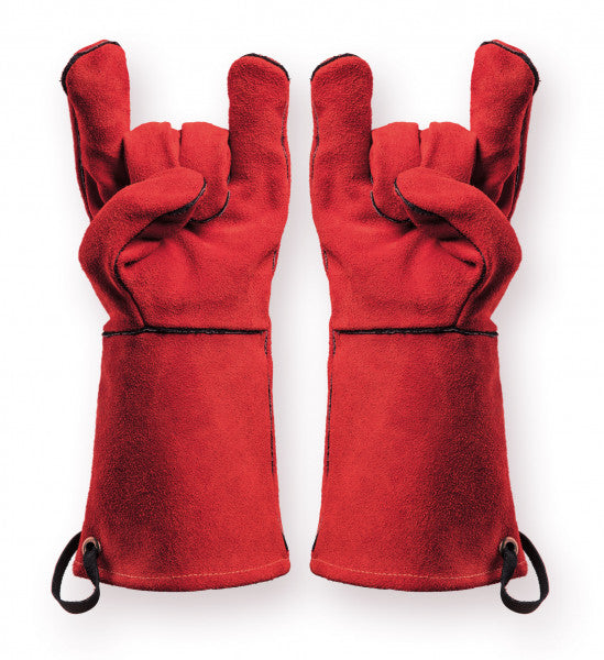 Feuermeister Arbeitshandschuhe G 3620 – Grösse 12 – Spaltleder, Kevlargarn – Rot