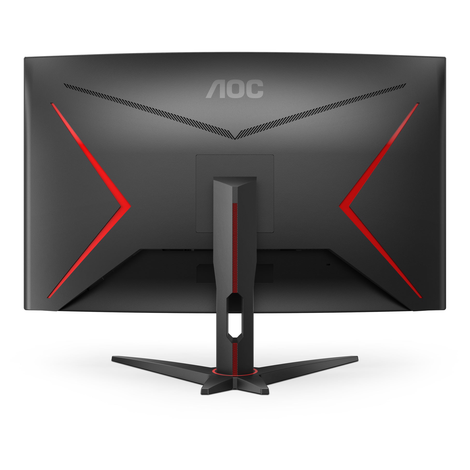 AOC C32G2ZE/BK – Monitor, 31,5", VA, 240 Hz, 300 cd/m², Gebogen, FreeSync, VESA 100 × 100, Rot