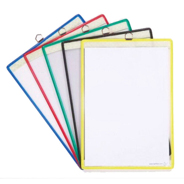 Tarifold Infotasche – für A4 – mit Metallaufhänger – grün – PVC – 5 Stk.