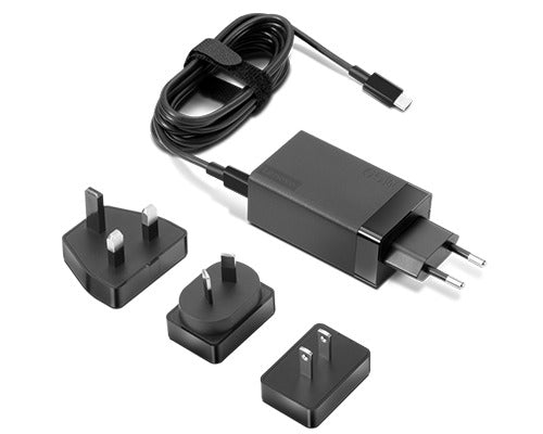 Lenovo G0A6N065WW USB-Ladegerät 65 W – USB-C×1 – PD 3.0 – AU/EU/UK/US-Stecker – Schwarz