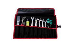 Parat Basic Roll-Up Case 12 Rolletui 12 Fächer – mit Schultergurt, Rot, Nylon, B 540 × H 330 × T 50 mm
