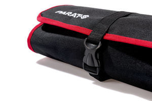 Parat Basic Roll-Up Case 12 Rolletui 12 Fächer – mit Schultergurt, Rot, Nylon, B 540 × H 330 × T 50 mm