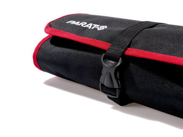 Parat Basic Roll-Up Case 20 Roll-Up Case 20 Fächer – mit Schultergurt, Rot, Nylon, B 740 × H 330 × T 50 mm