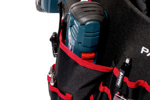 Parat Basic Werkzeugtasche – mit Schultergurt, 49 Fächer, Rot, Nylon, B 305 × H 370 × T 305 mm