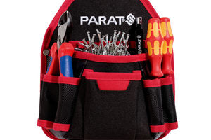 Parat Parabelt Werkzeugtasche – mit Schultergurt, 4 Fächer, Rot, Nylon, B 200 × H 220 × T 80 mm