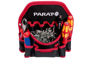 Parat Parabelt Werkzeugtasche – mit Schultergurt, 4 Fächer, Rot, Nylon, B 200 × H 220 × T 80 mm
