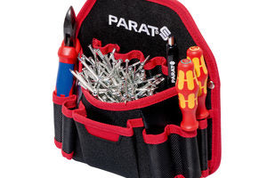 Parat Parabelt Werkzeugtasche – mit Schultergurt, 4 Fächer, Rot, Nylon, B 200 × H 220 × T 80 mm