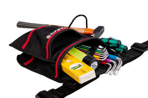 Parat Parabelt M Gürteltasche – mit Schultergurt, 9 Fächer, Rot, Nylon, B 300 × H 240 × T 100 mm