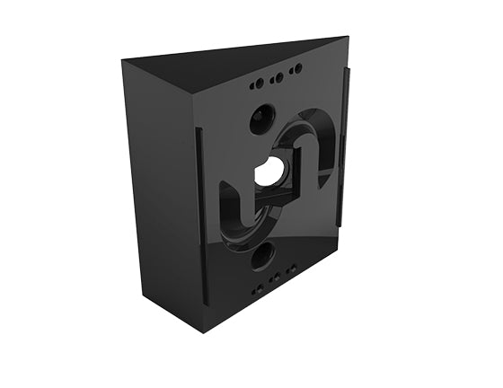 2N Montageplatte – Wand, 134×0×115 mm, Schwarz, für IP Solo (9155301CS, 9155301CBS)