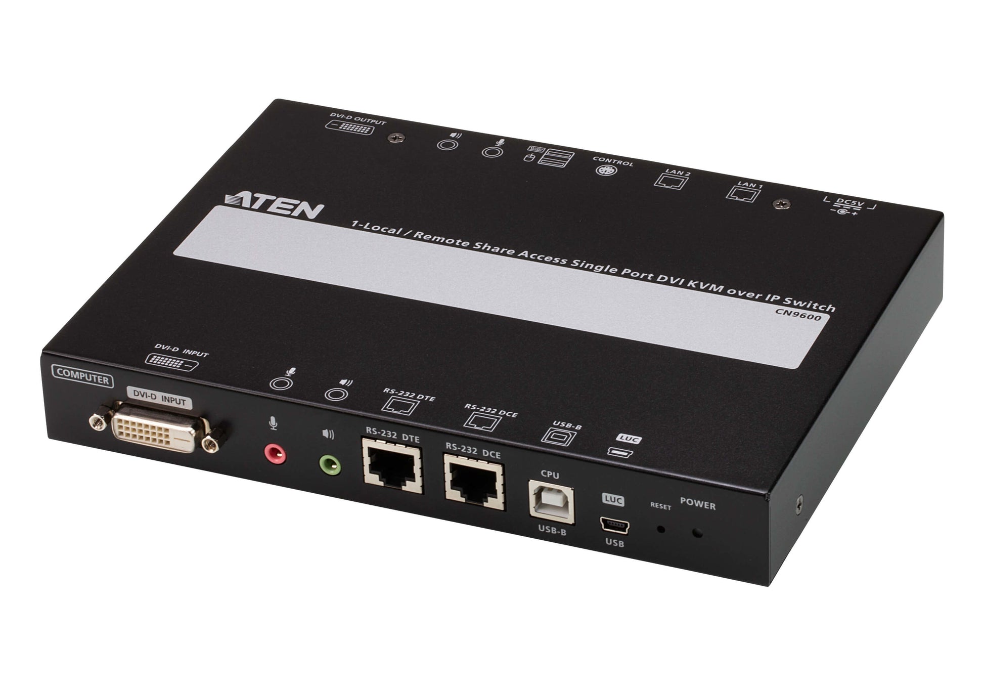 ATEN CN9600 – KVM-Extender (DVI-D/USB 2.0) über IP, 1920 × 1200 (WUXGA), Audio