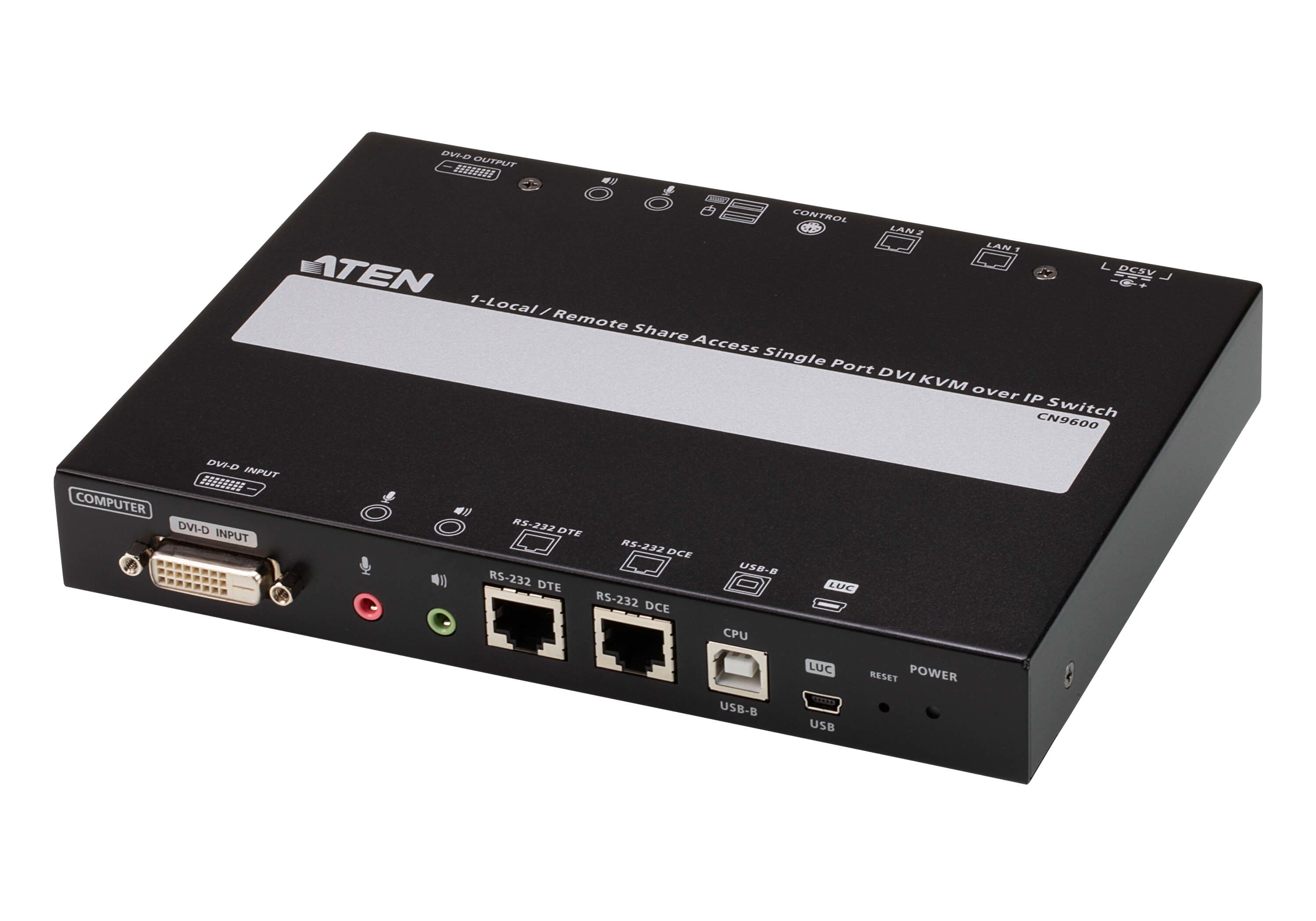 ATEN CN9600 – KVM-Extender (DVI-D/USB 2.0) über IP, 1920 × 1200 (WUXGA), Audio