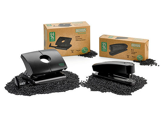 Novus B2 re+new Heftgerät – 25 Blatt, für 24/6, 26/6, schwarz