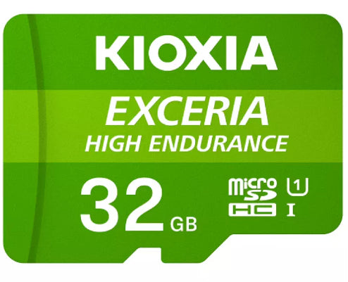 Kioxia Exceria High Endurance – 32 GB microSDHC, UHS-I, Klasse 10, 100 MB/s lesen, 30 MB/s schreiben