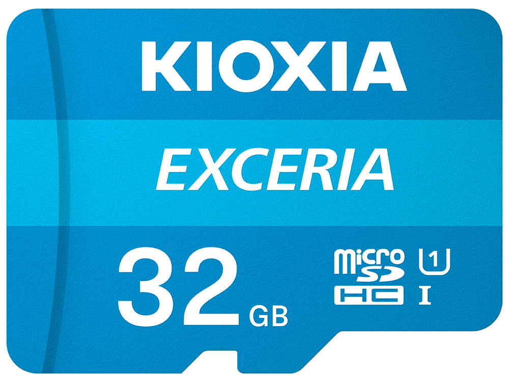 Kioxia Exceria microSDHC 32 GB – UHS-I, Klasse 10, U1, 100 MB/s Lesen, inkl. SD-Adapter