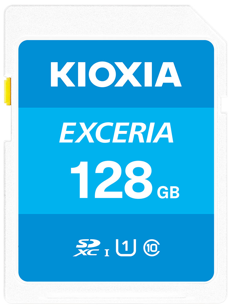 Kioxia Exceria SDXC 128 GB – UHS-I, Klasse 10, U1, 100 MB/s Lesen, Blau
