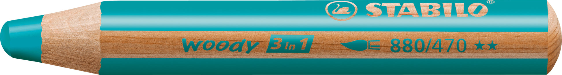 STABILO woody 3 in 1 – türkis, Jumbo