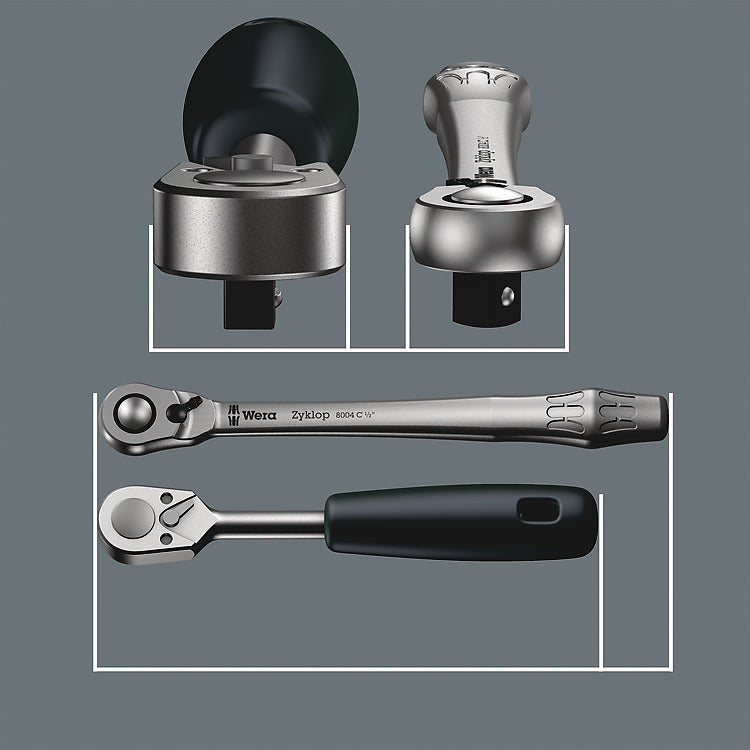 Wera Zyklop Metal Knarrensatz – Antrieb 3/8" – 8100 SB HF 1