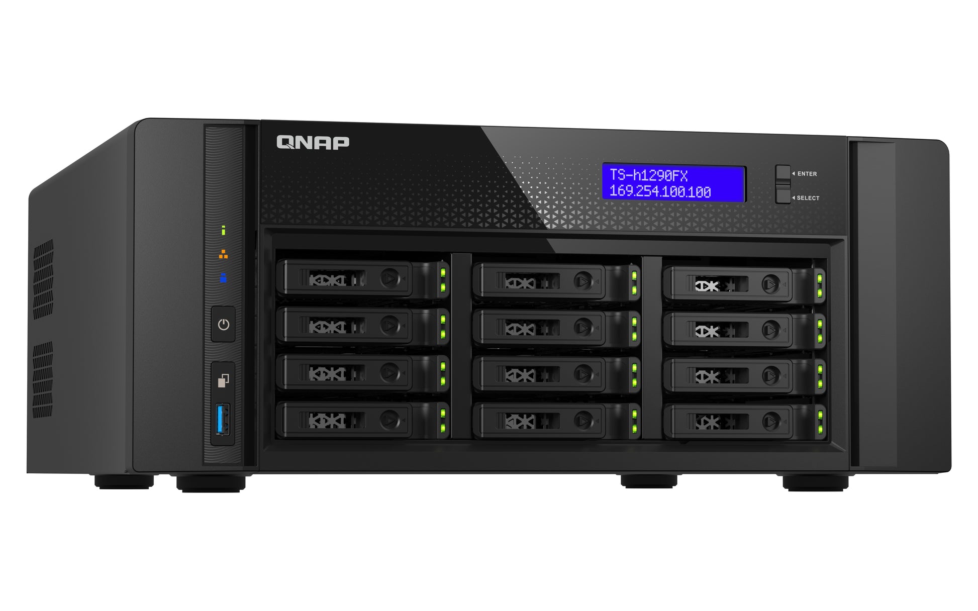 QNAP TDS-h2489FU-4314-512G – 12-Bay NAS, AMD EPYC 7302P 16 Kerne